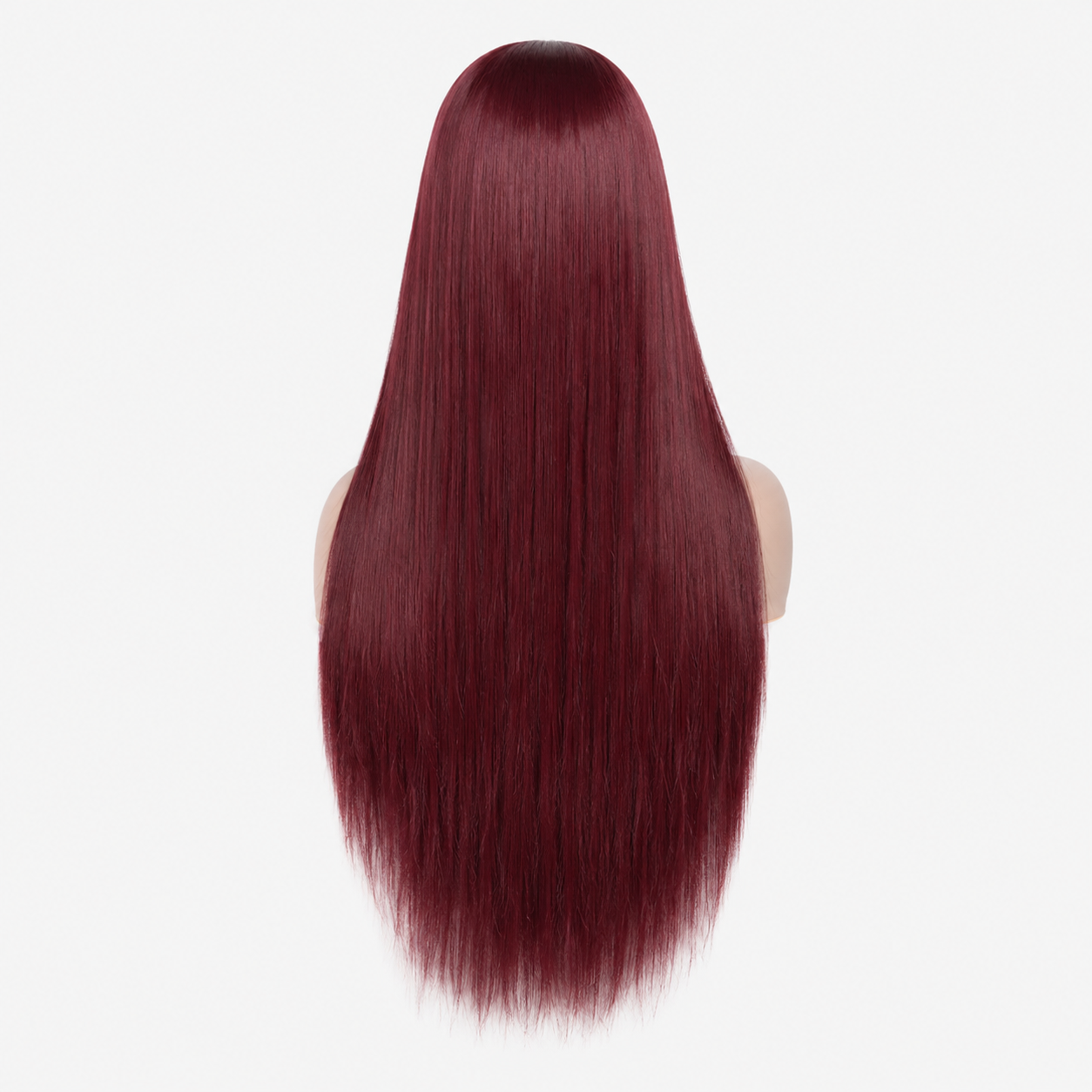 Cherry Burgundy 4x4-5x5 Closure Straight Hair Wigs
