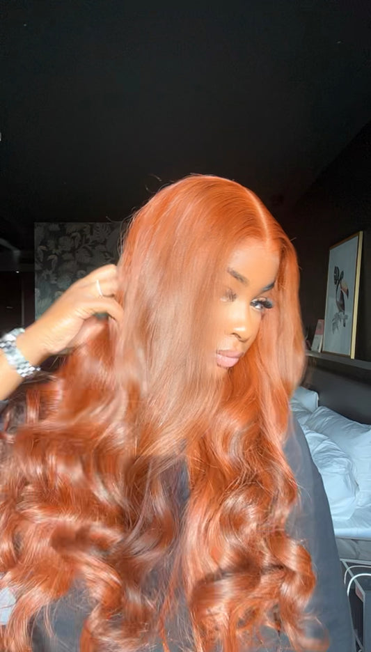 *PRE-ORDER* 5x5 HD AUBURN VIRGIN WIG