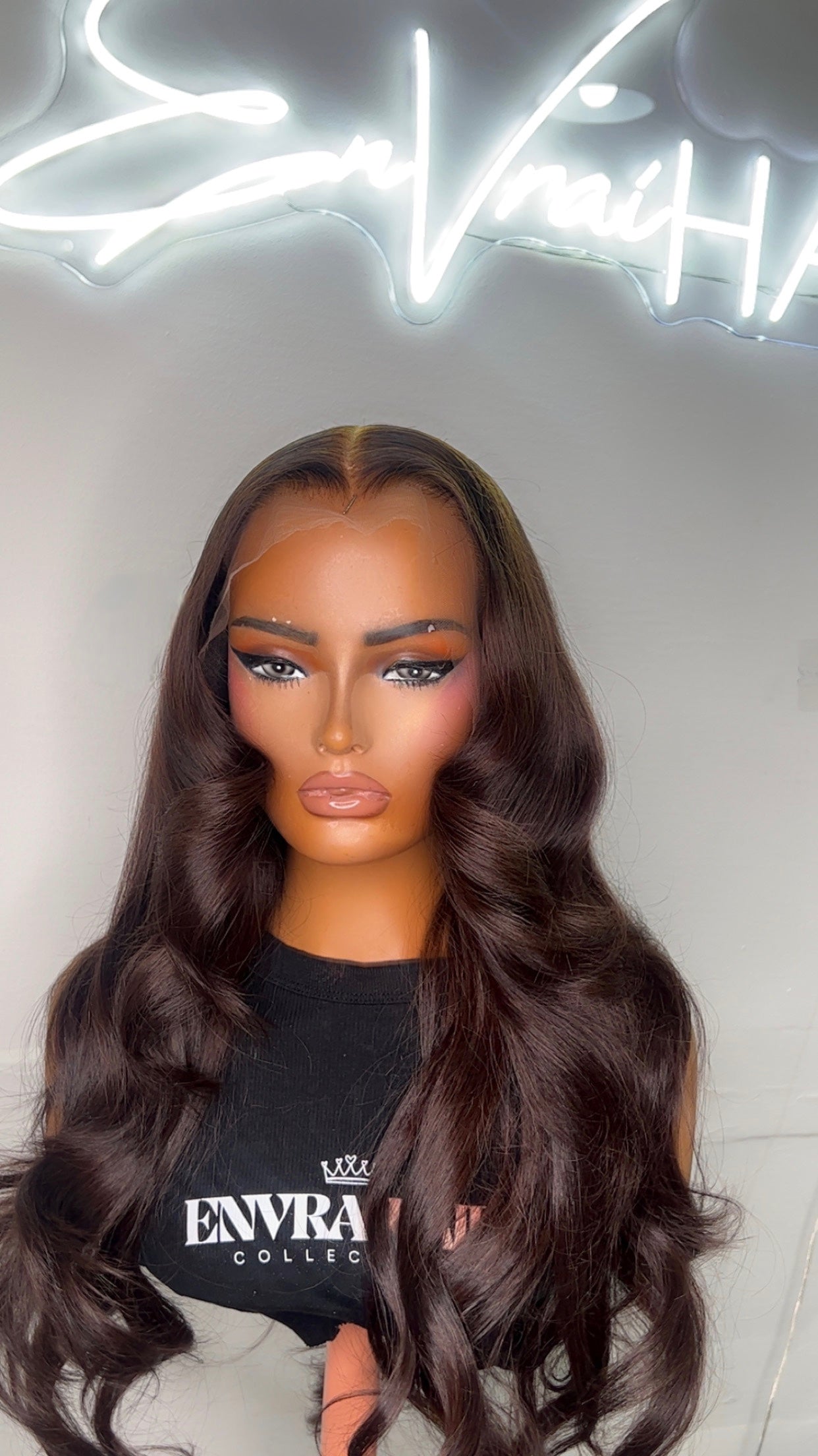 13x6 HD Full Frontal 22” “Mocha Drop” Wig